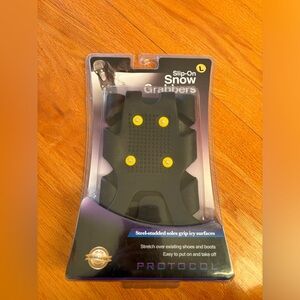 Protocol Slip On Snow Grabbers Sz Large Steel Studded Soles Grip